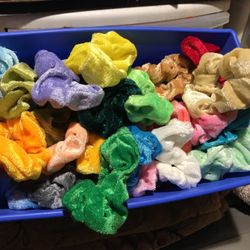 Colored Scrunchies