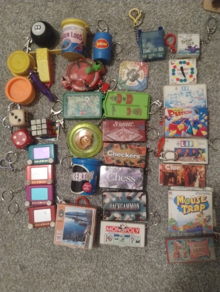 Key Chains Board Games $3 Each