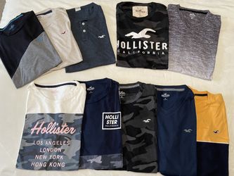 In Great  Condition Hollister T-shirts ( 3-Small, 5- Mediums Includes 1 L/S And 2- Large)