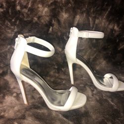 White Heels 6.5