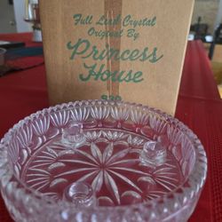 Lead Crystal Candle Holder By Princess House