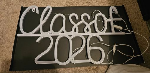 Led sign graduation party prop