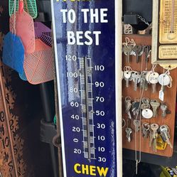 Porcelain Mail Pouch Thermometer