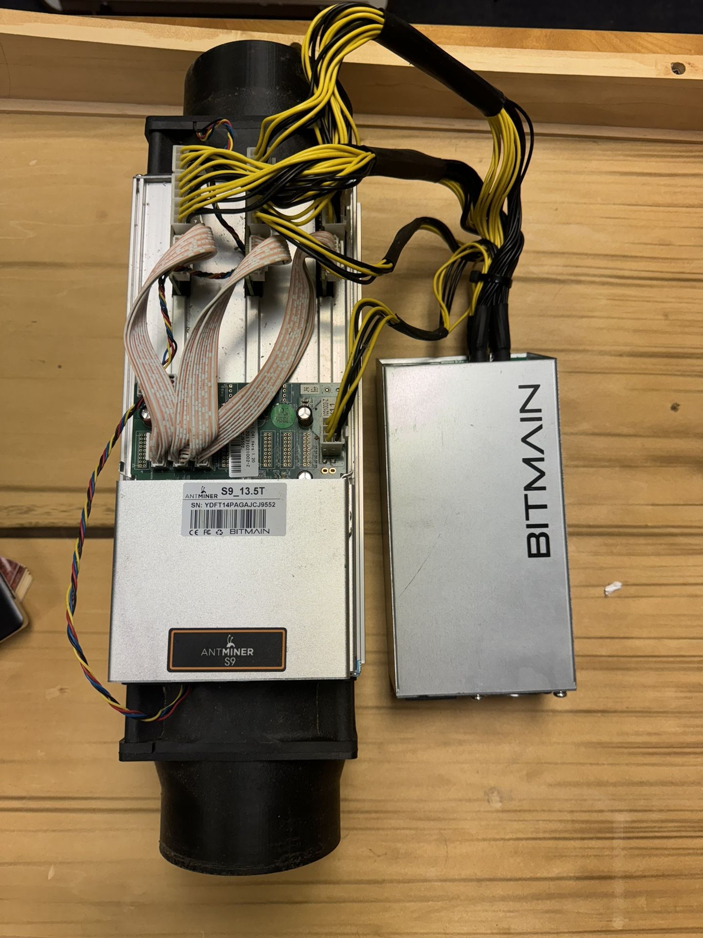 S9 Bitman Bitcoin Miner With Power Supply