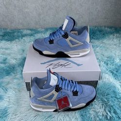 Jordan 4 University Blue Sizes 8,9,10