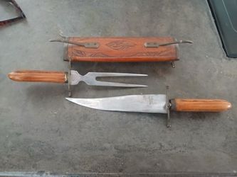 Vintage Indian Carving Set