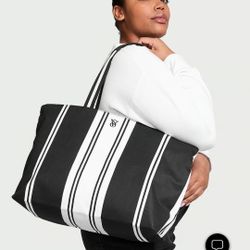 New Victoria Secret Large Canvas Tote 