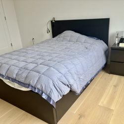 IKEA Malm Full Bed Frame with mattress