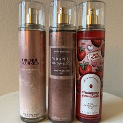 Bath And Body Works Fragrance Mists