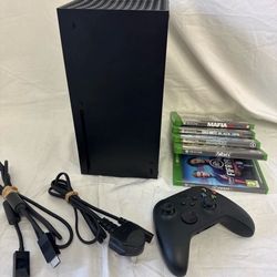 🎮 Microsoft Xbox Series x 1TB Disc Edition Bundle. All Leads Controller & 5 Games