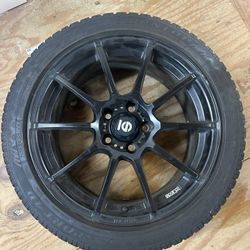 Sparco Asserto Gara 17’ Rims With Snow Tires 