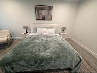 King bed with king mattress!
