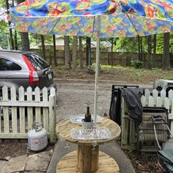 Handmade Patio Spindle Table