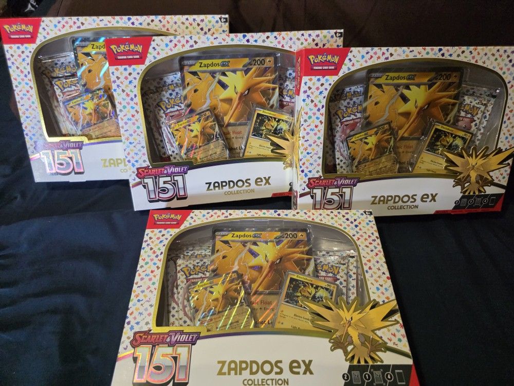 Pokemon Zapdos 151 Box. 4 Available