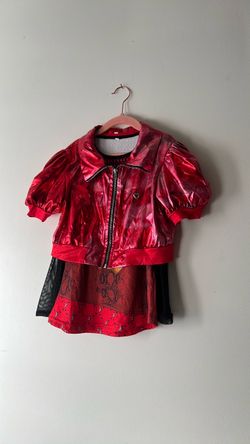 Red Metallic Kids Costume Outfit
