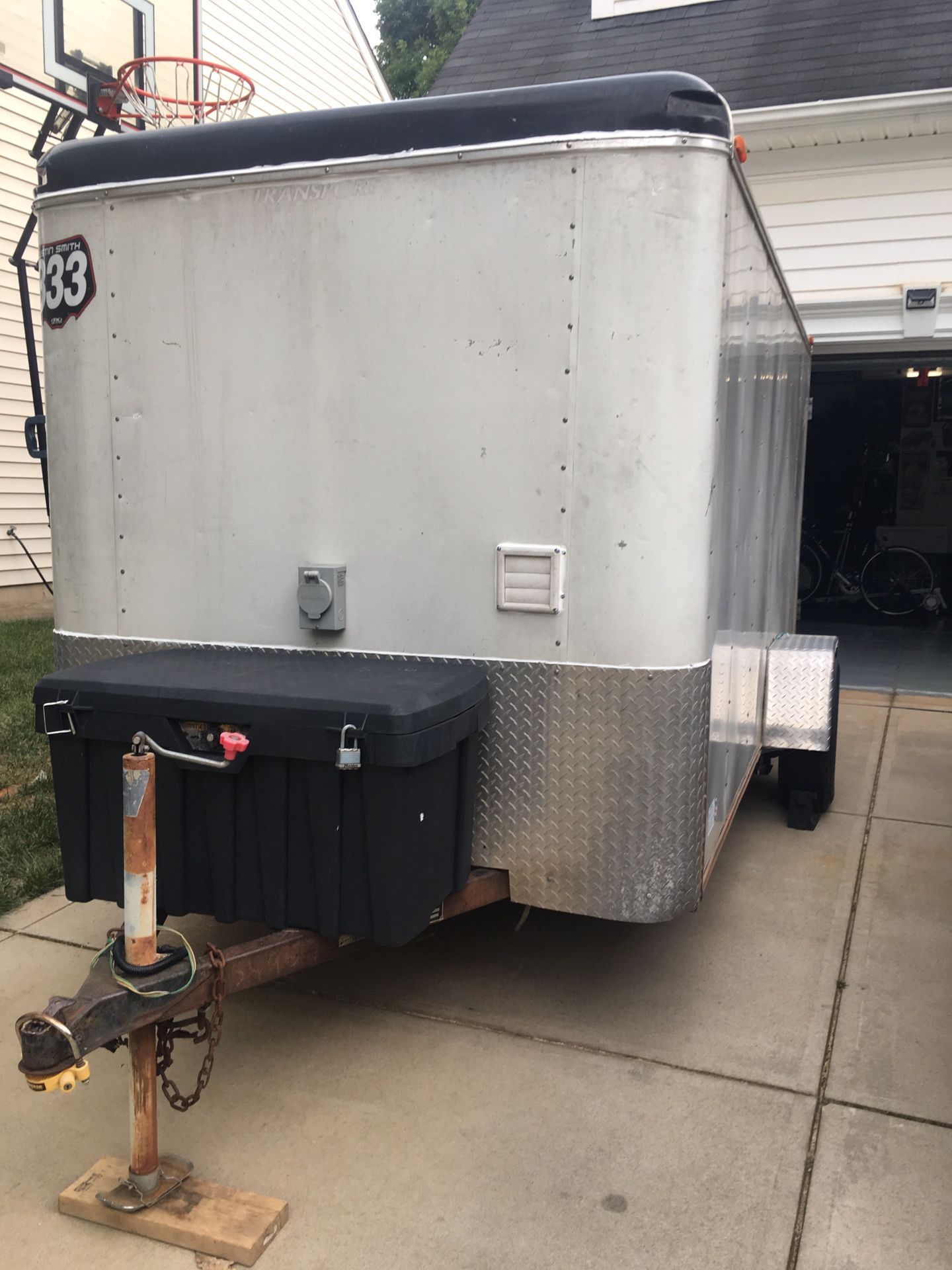 2003 haulmark transport 6x12 enclosed camper trailer aka. “ incognito”