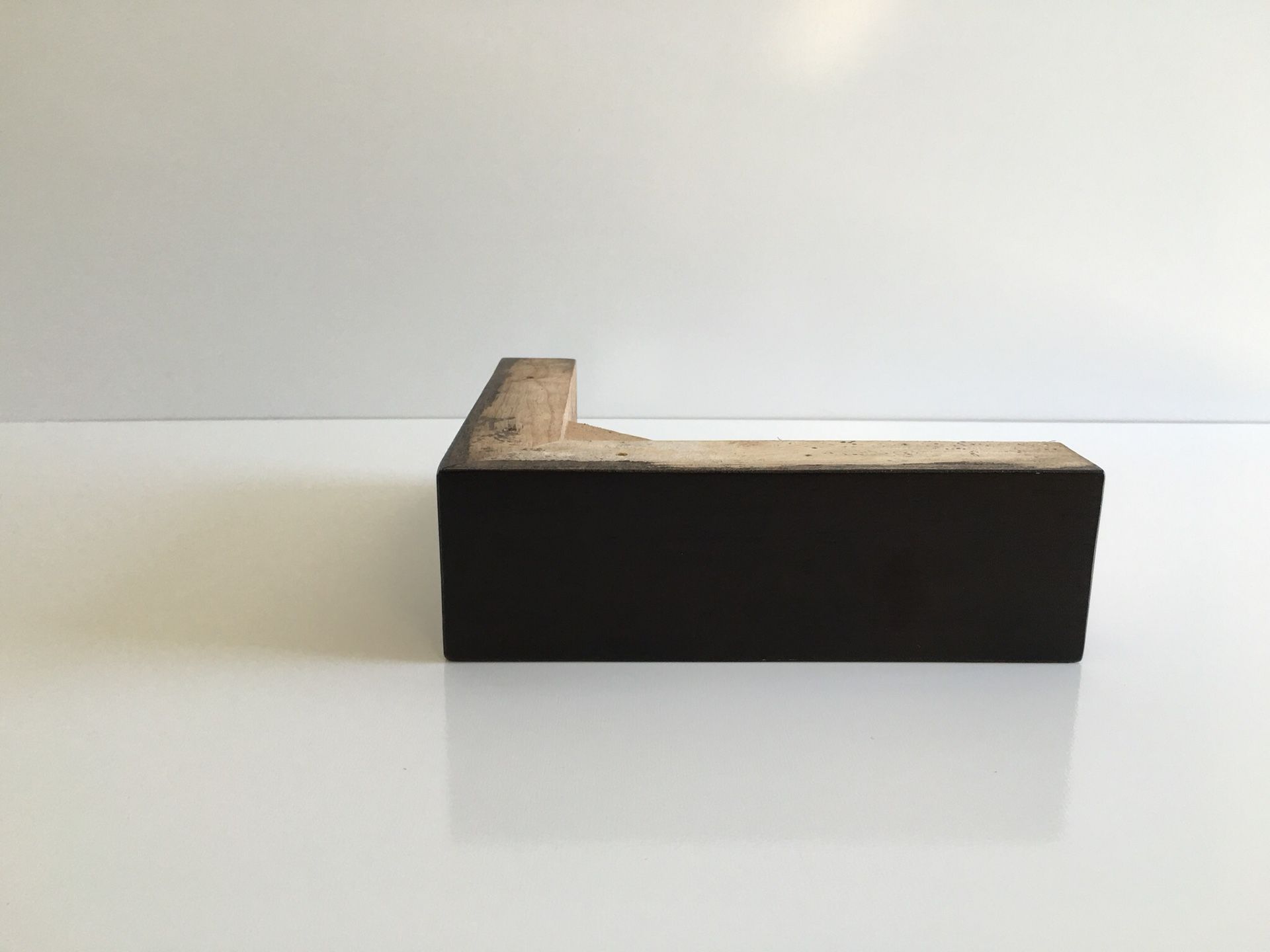 8” L shape wooden sofa legs (set of 4)
