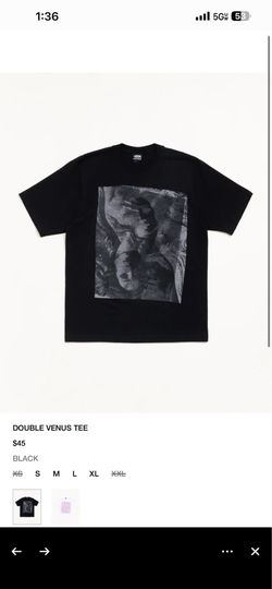 Black study double Venus tee