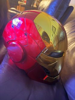 Wearable Helmet - Voice, Touch, and Remote Control with LED Eyes, Realistic Sound Effects, Perfect for Cosplay, Display, and Collectible Figures for M