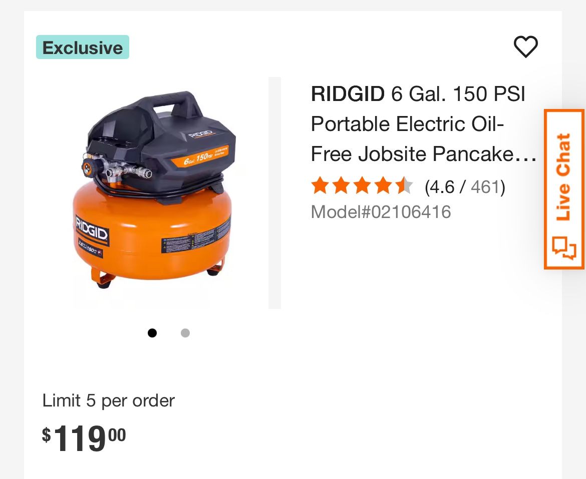 Ridgid Air Compressor