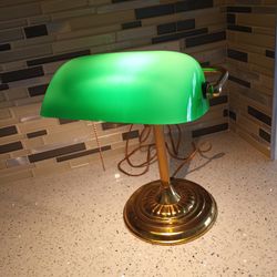 Vintage Bankers Lamp Working