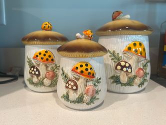 3 Mushroom Canister Sears &  Roebuck