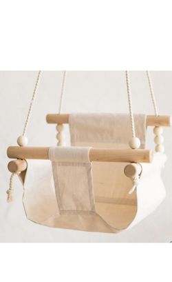 New Baby Swing Canvas Chair Love Baby Bopoobo Hanging Indoor Outdoor 6+ Months

