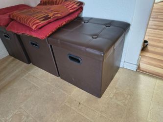 5 - 15" cube storage boxes
