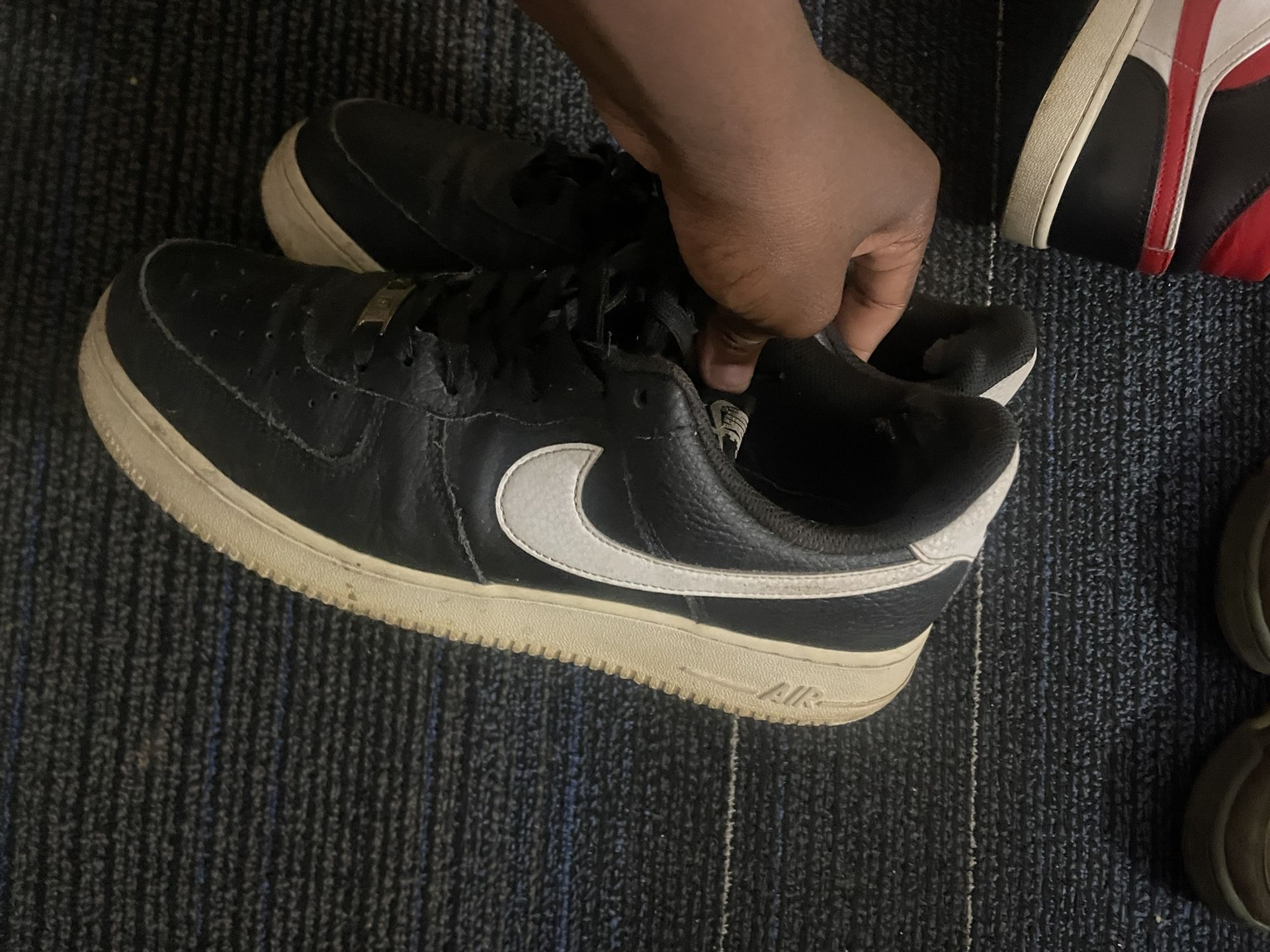 black And White Air Force 1