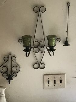 Home Interior Double sconce with 2 single sconces