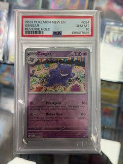 PSA 10 2023 GENGAR REVERSE HOLO MEW EN