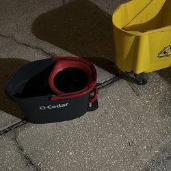 Have An Old Cedar Bucket With Mop, Brand New