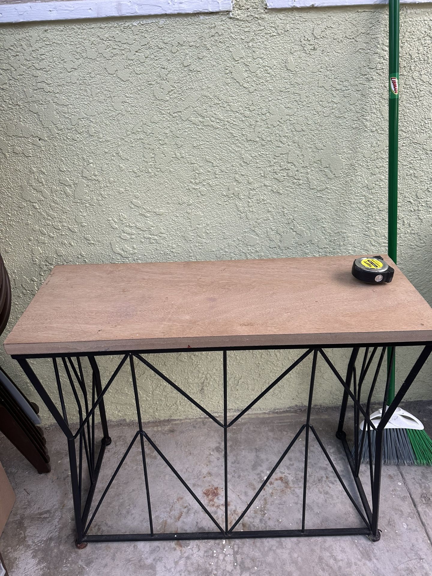 Metal Table With Wood Top