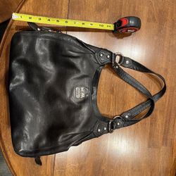Coach Fine Leather Purse. Approx. Size: 15” X 8” X 10”