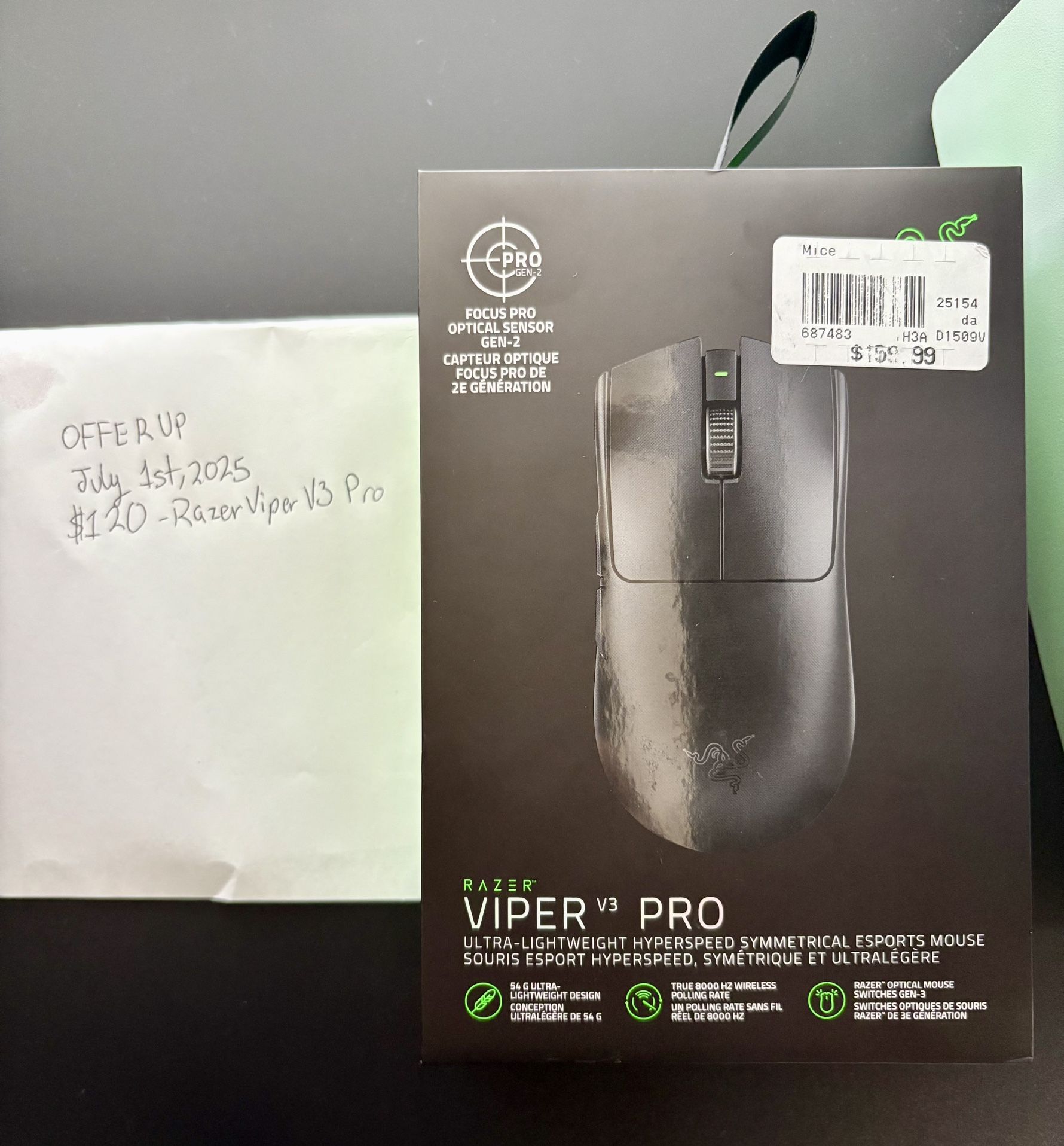 Razer Viper V3 Pro – Sealed | $120 (Retails $160+)
