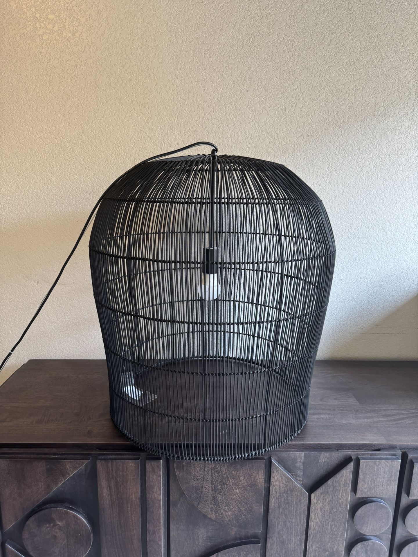 Black Birdcage Chandelier