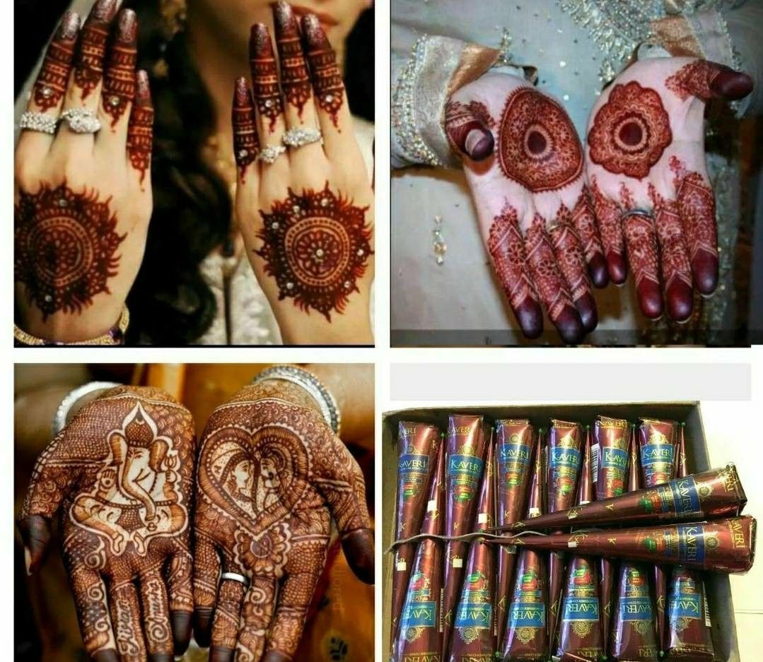 6 Herbal Henna Cones