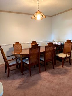 Table and 6 chairs