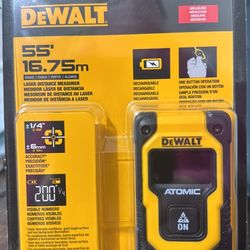 DEWALT 6.5”- 55’ Range Atomic Laser Distance Measurer