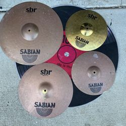 Sabian SBR Series Drum Cymbal Set 20” Ride 16” Crash 14” Hi Hats 