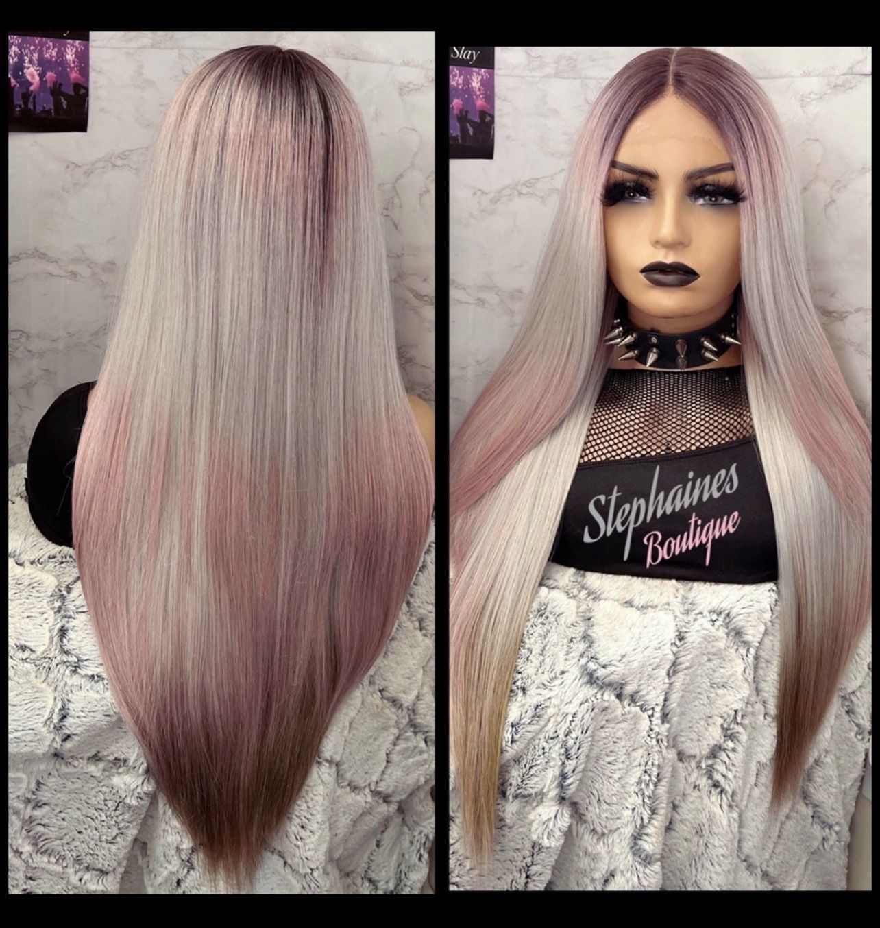 Human Hair Blended Lace Front Wig