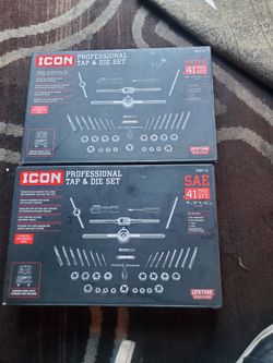 Brand New Unopened Icon Professional Tap And Die 41 Piece Set Metric And Sae