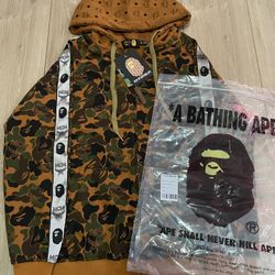 Bape X MCM Zip Up Size medium