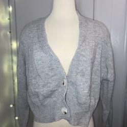 Long Sleeve V-Neck Cotton Sweater Loose Button Casual Knitwear Cardigan Tops