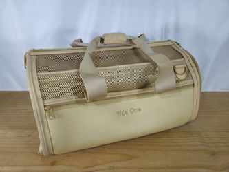 Travel Pet Carrier - Tan - Wild One