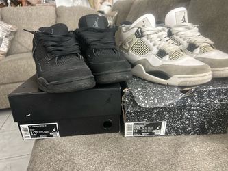 Air Jordan 4 Retro Sneakers – Two Pairs trying to get rid of them been having them for a while looking for offers (no deliveries)