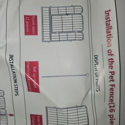 16 piece Pet fence