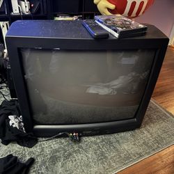 CRT TV big tested working