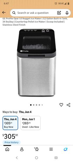 GE profile ice maker