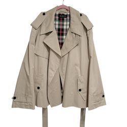 Balenciaga Beige Cropped Trench Coat